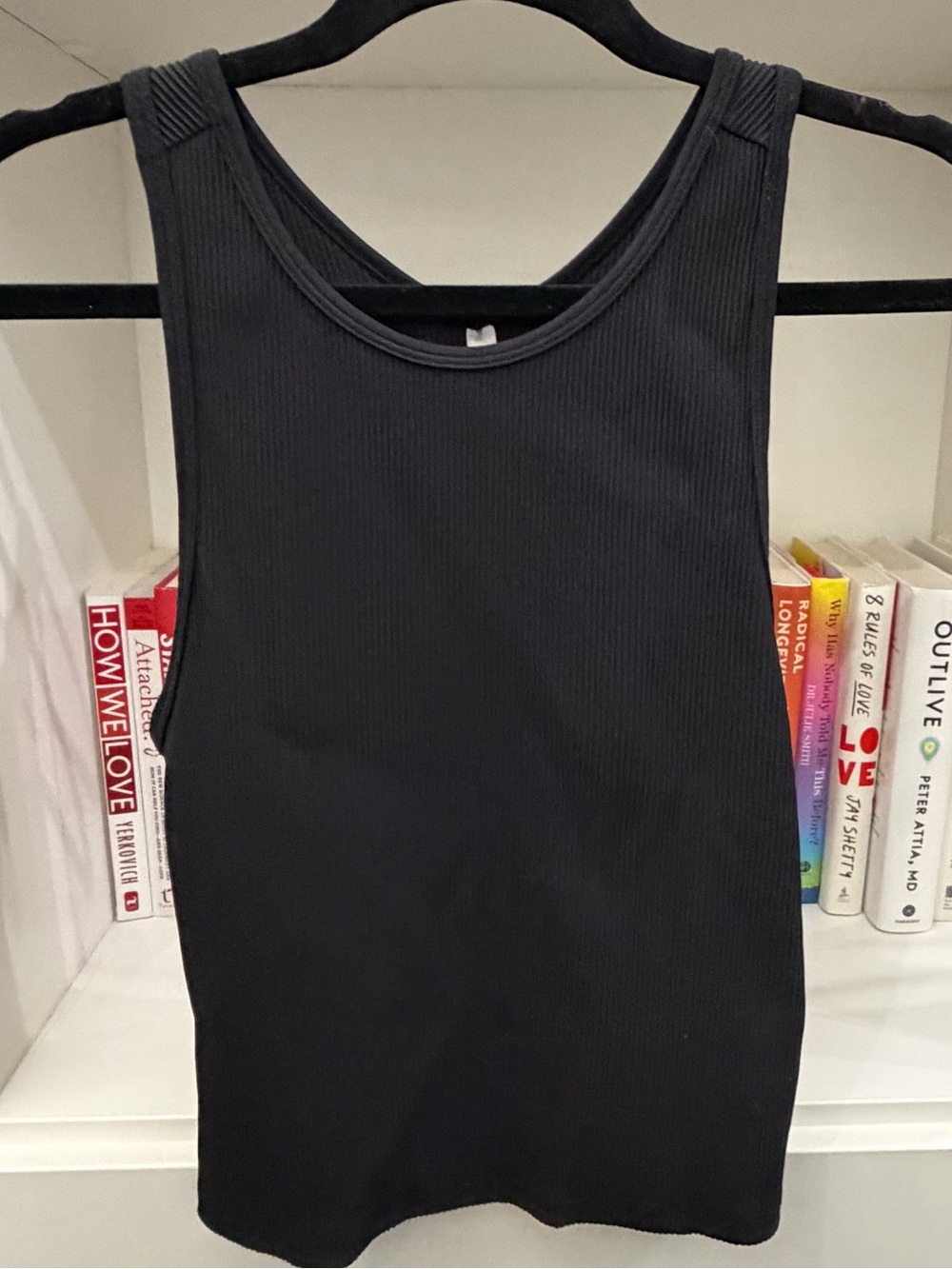Athleta Black Insight Ribbed Tank Top